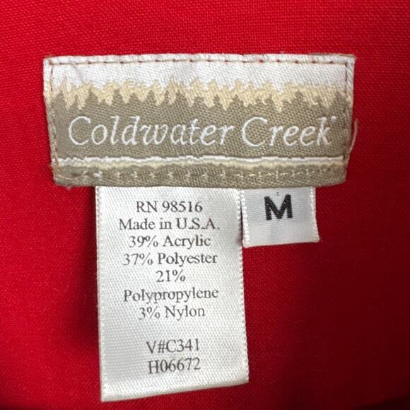 Vintage Coldwater Creek Tapestry Patchwork Jacket Stars & Stripes Size M - Picture 3 of 8